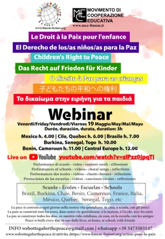 DROIT A LA PAIX POUR L'ENFANCE webinaire 19 mai 2023