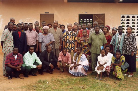  Stagiaires au 1er séminaire Freinet au Bénin ( 2000)